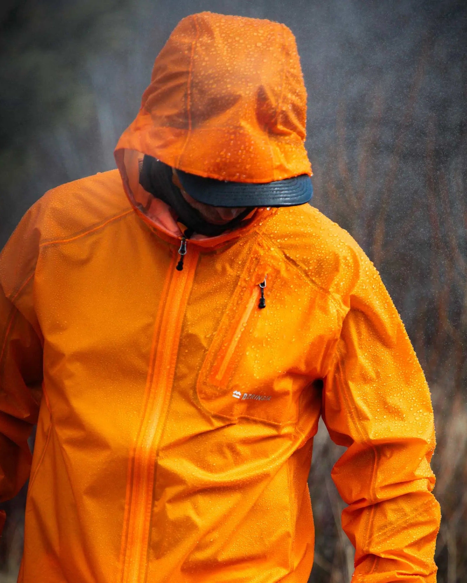 Unisex Dragonfly Waterproof Jacket - HAV Orange