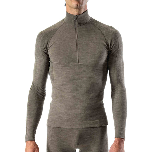 Men's Seamless Merino LS Zip
