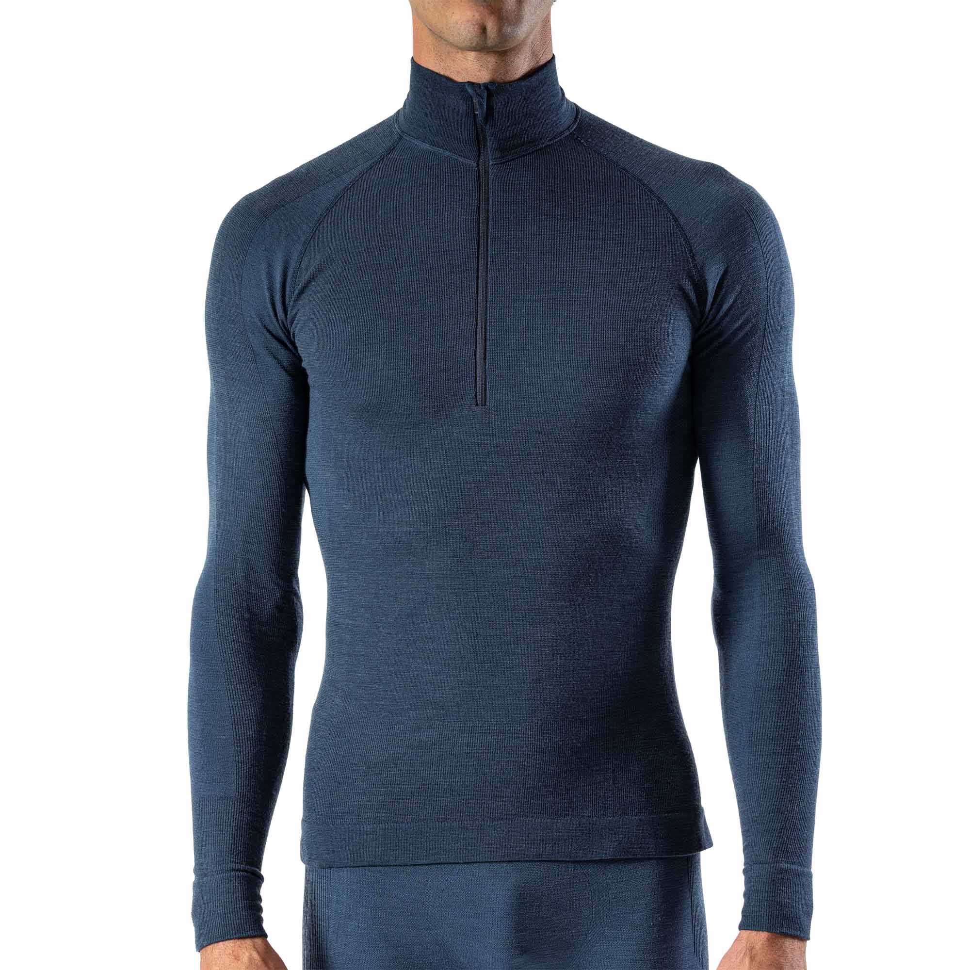 Men's Seamless Merino LS Zip