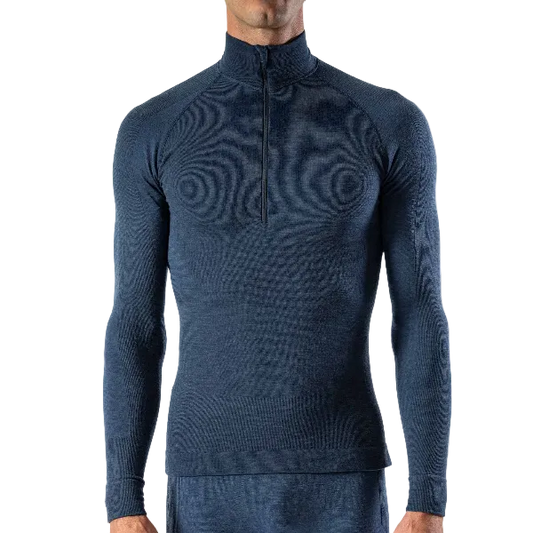 Men's Seamless Merino LS Zip