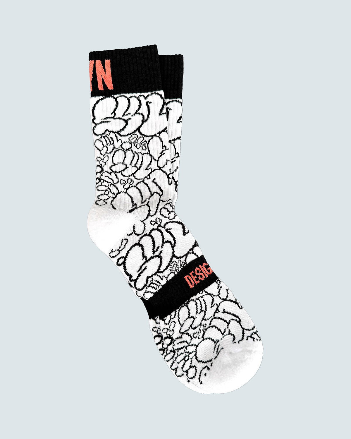 Lab3 Socks SYN Design Lab Socks in White Black – DSTNC