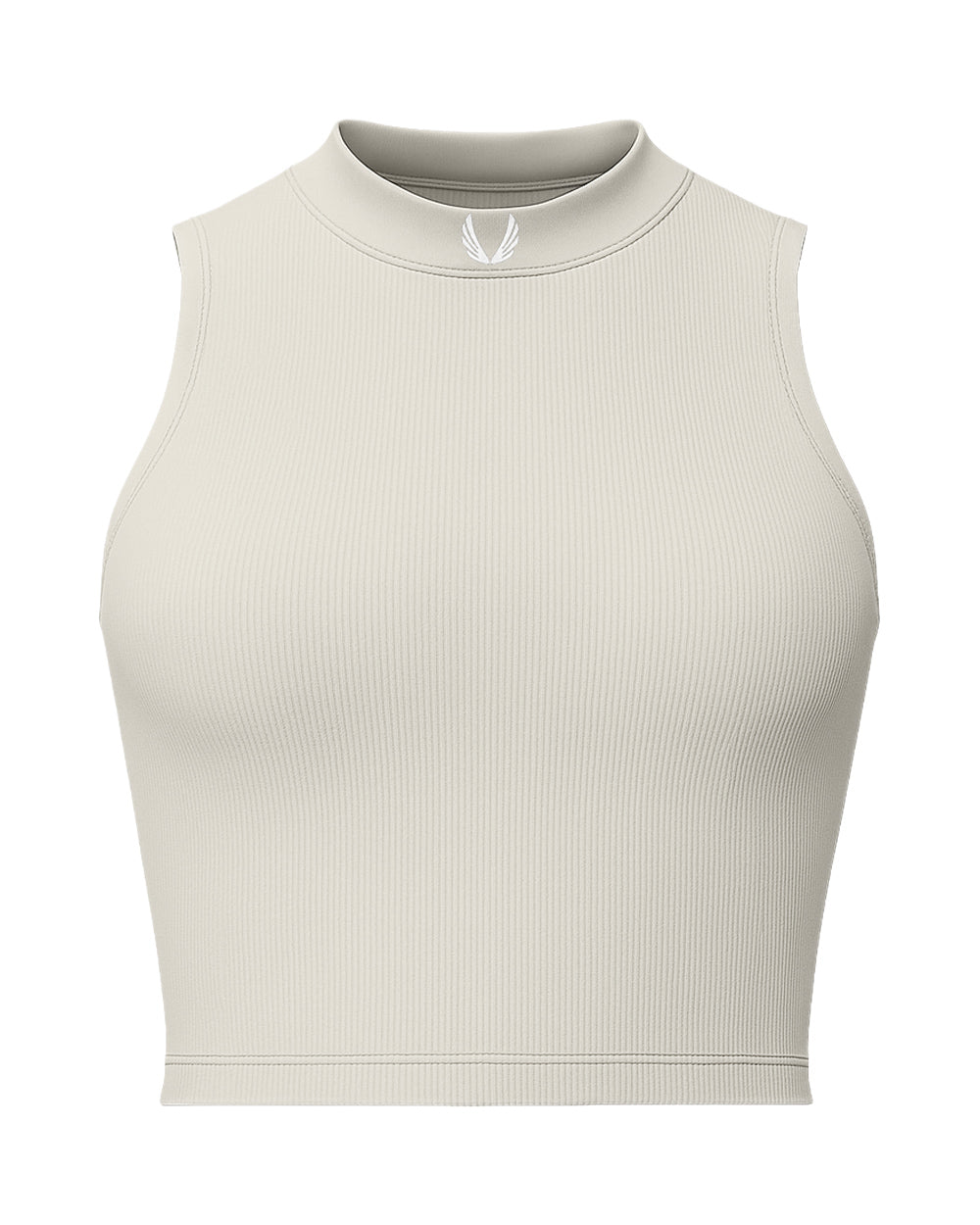 Lycra® Ribbed Mockneck Tank