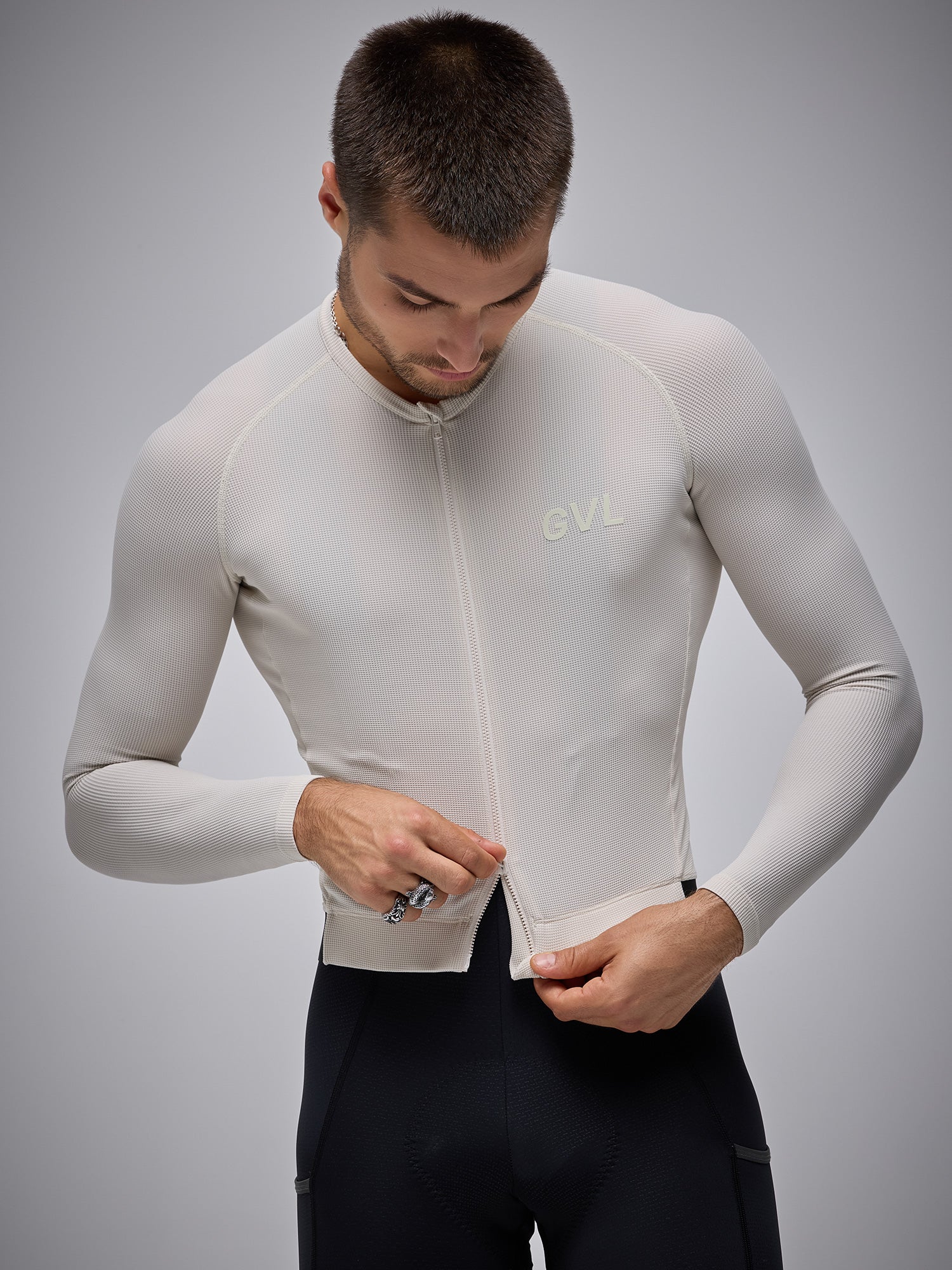 Unisex Modern Classic Waffle Long Sleeve Jersey