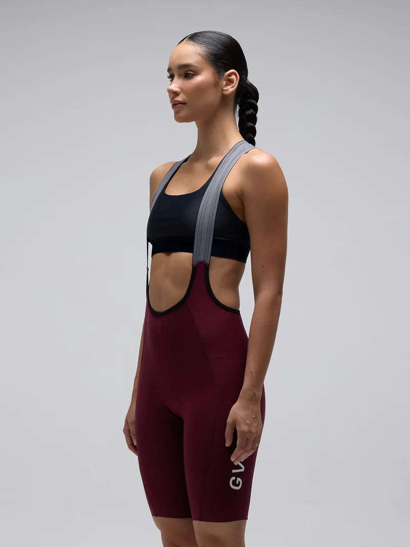 Women's Lacefly Bib Shorts Wine