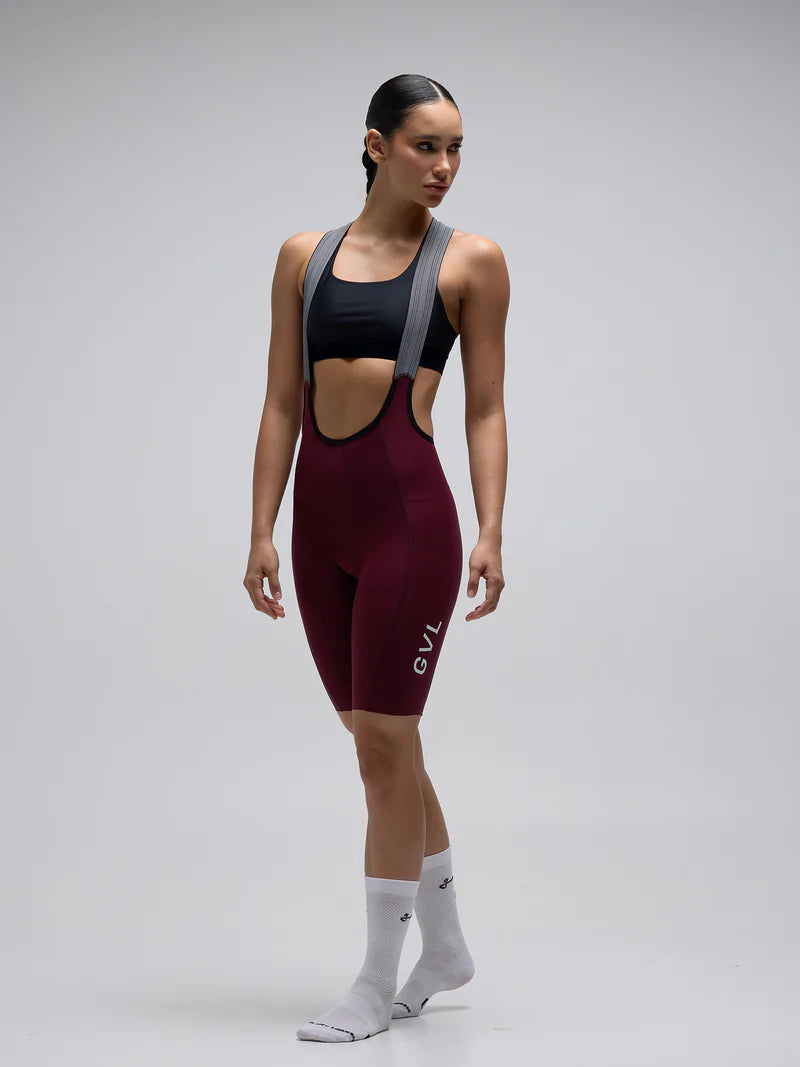 Women's Lacefly Bib Shorts Wine