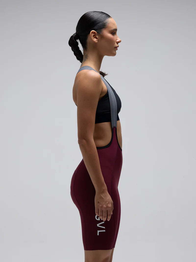 Women's Lacefly Bib Shorts Wine