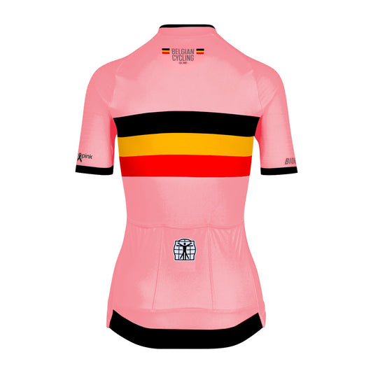 Official Belgian Cycling Icon Women's Jersey - Think Pink Edition