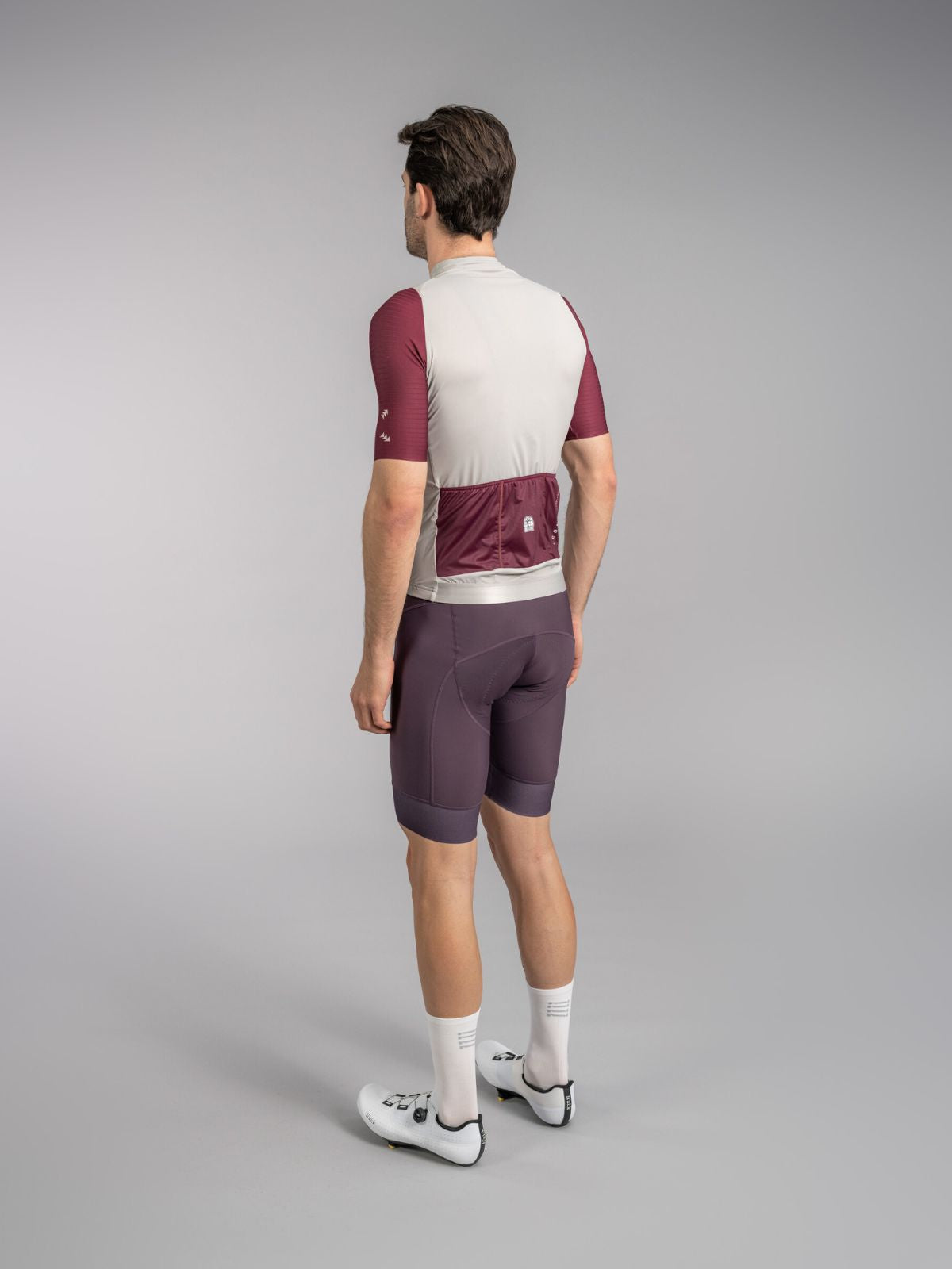 Icon Jersey Warm Grey - Bordeaux