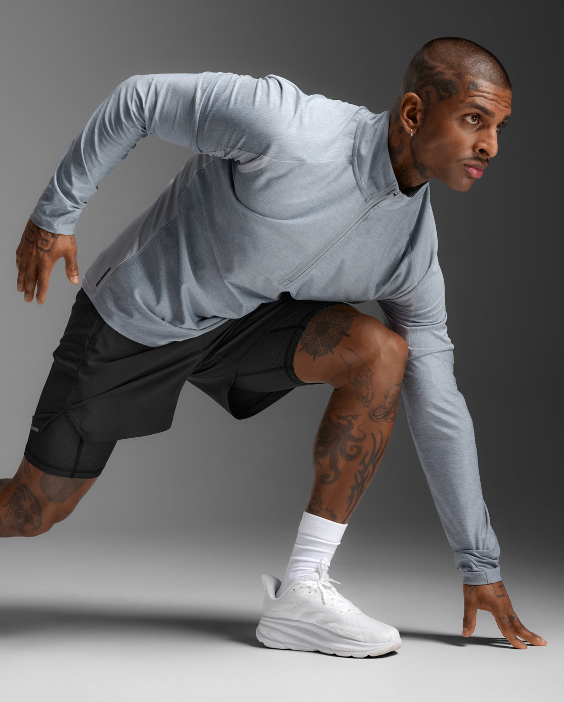 Aero 1/2 Zip Long Sleeve T-Shirt