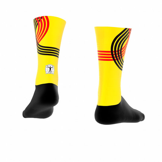 Official Team Belgium Technical Socks Yellow – Olympic Edition