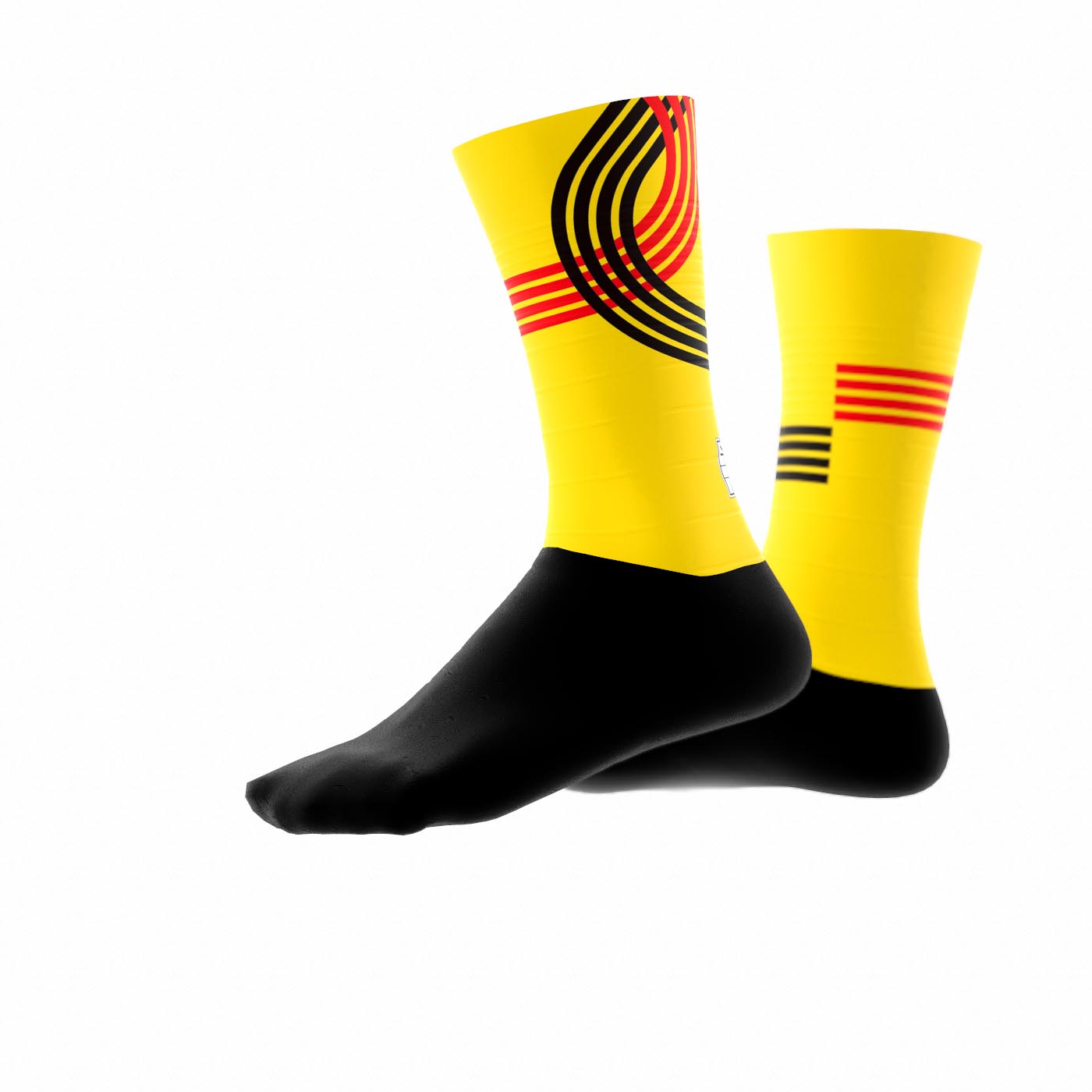 Official Team Belgium Technical Socks Yellow – Olympic Edition