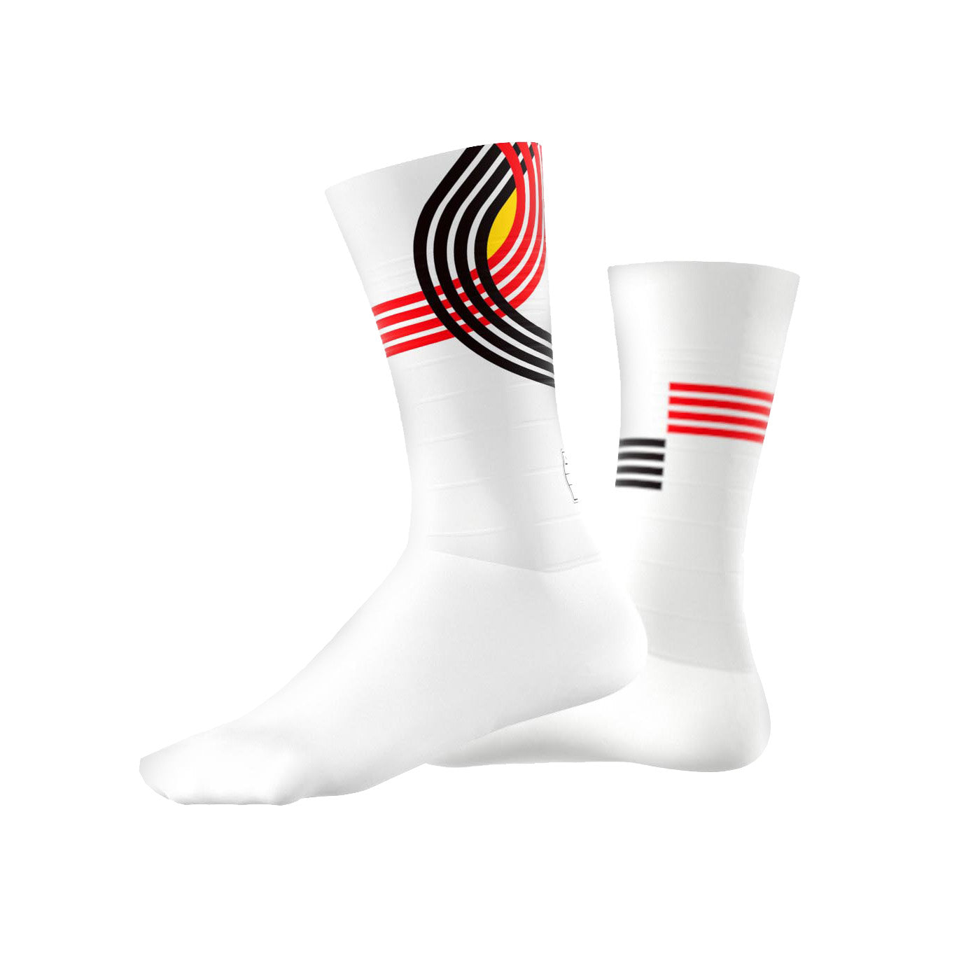 Official Team Belgium Technical Socks White - Olympic Edition