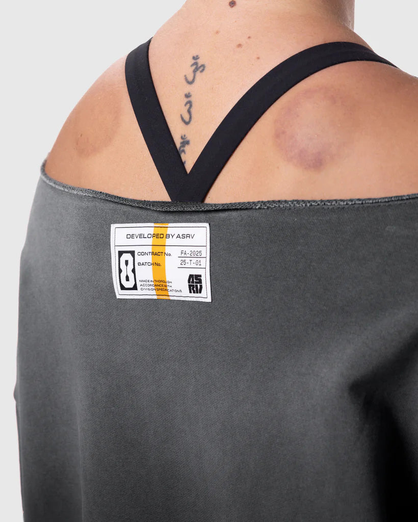 Raw Hem Oversized Crewneck