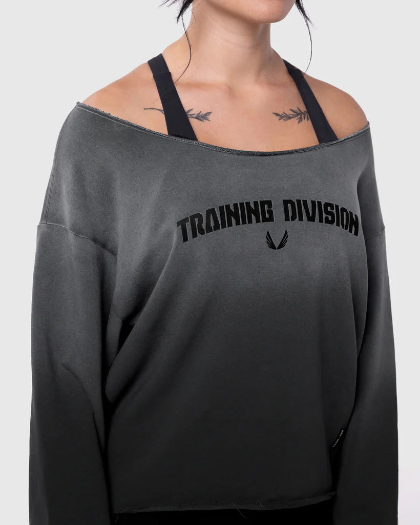 Raw Hem Oversized Crewneck