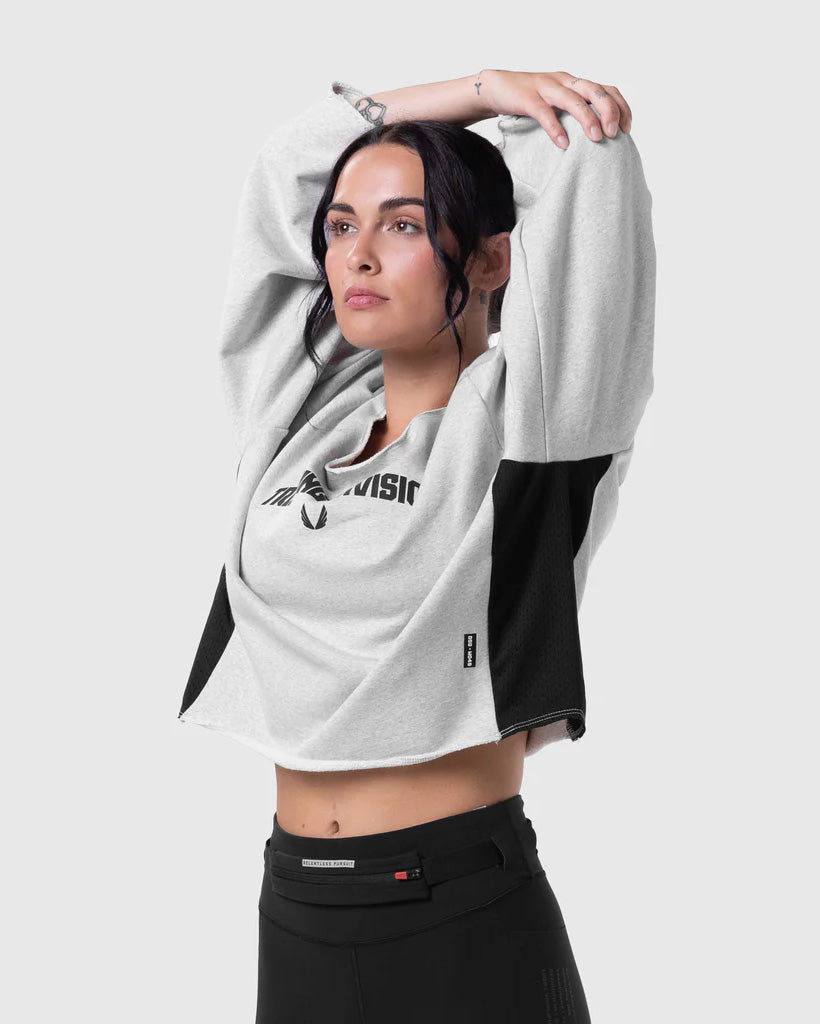 Raw Hem Oversized Crewneck