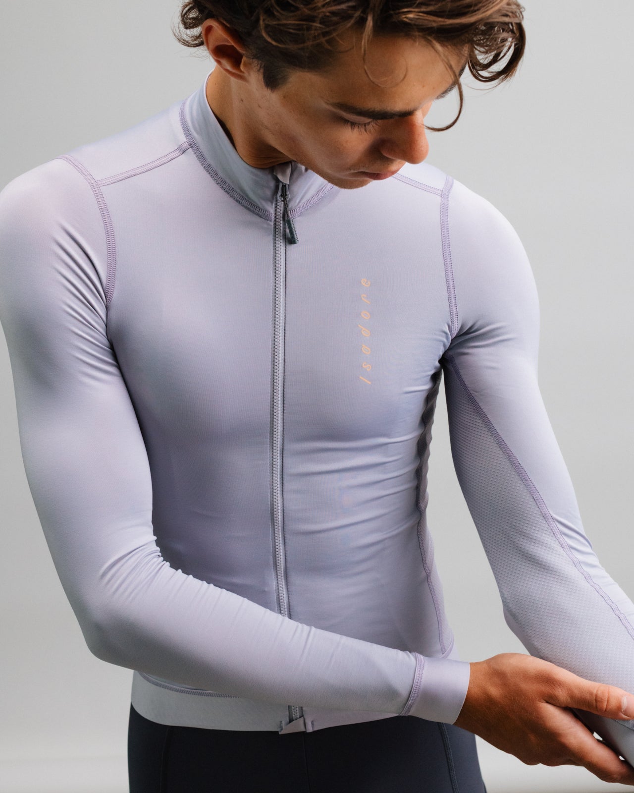 Isadore Alternative Light Long Sleeve Jersey in Lilac Marble