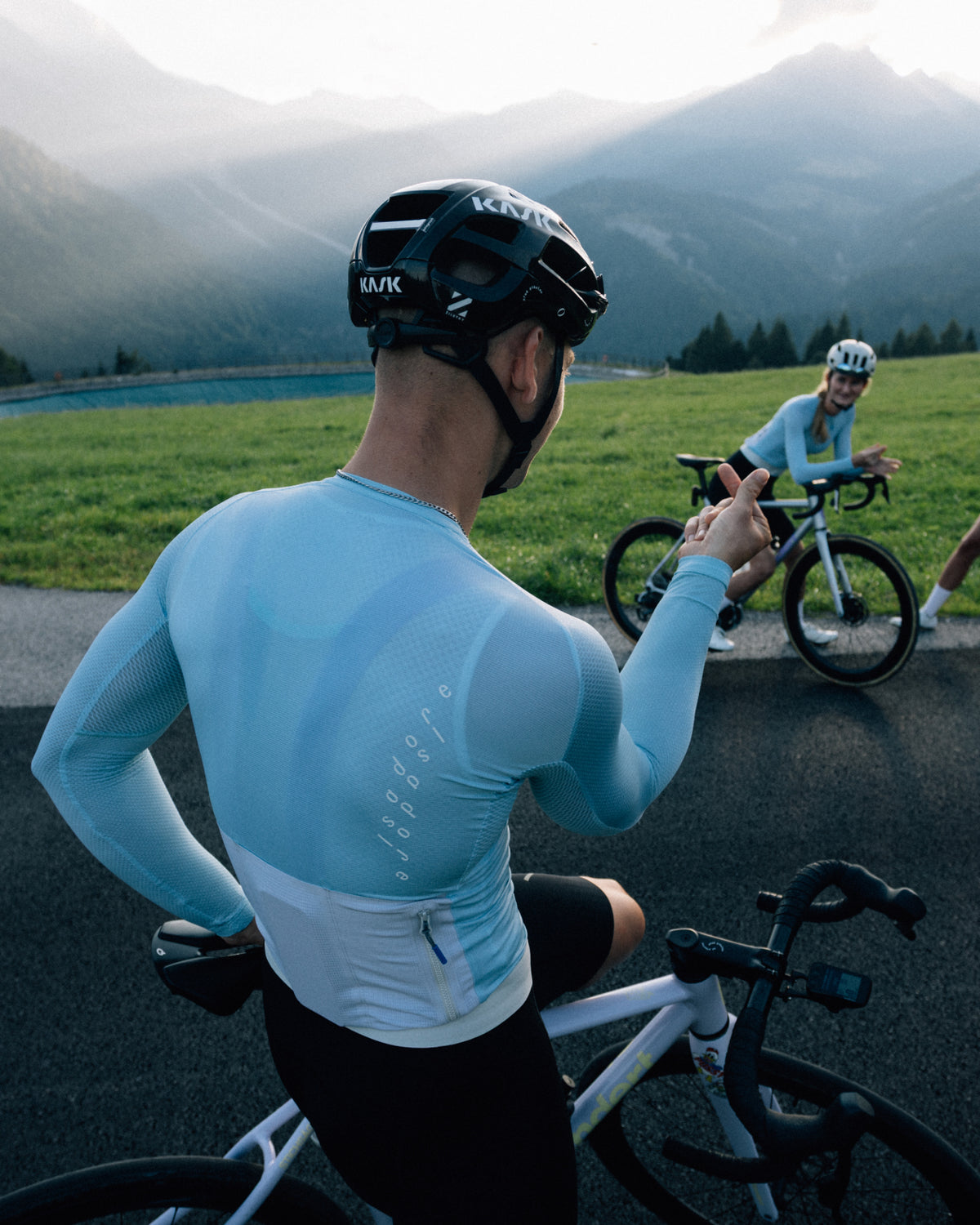 Isadore Alternative Ultralight Long Sleeve Jersey in Sterling Blue