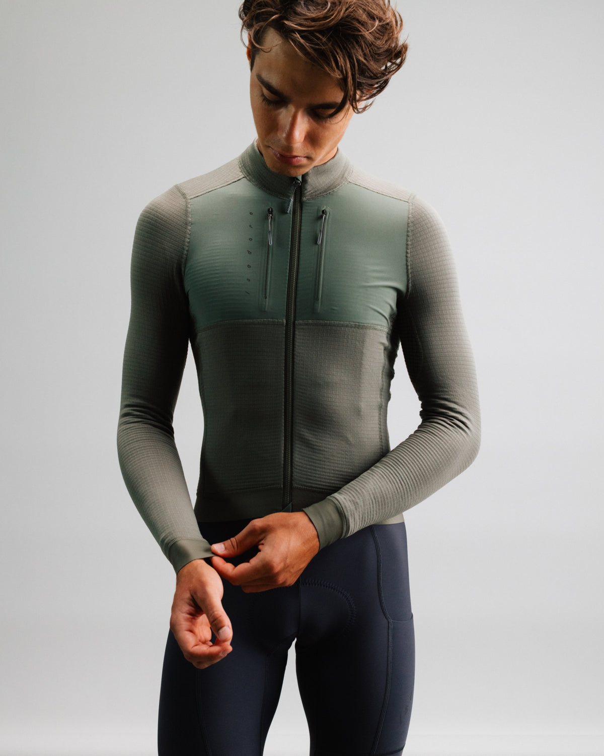 Isadore Alternative Winter Long Sleeve Jersey in Dusty Olive