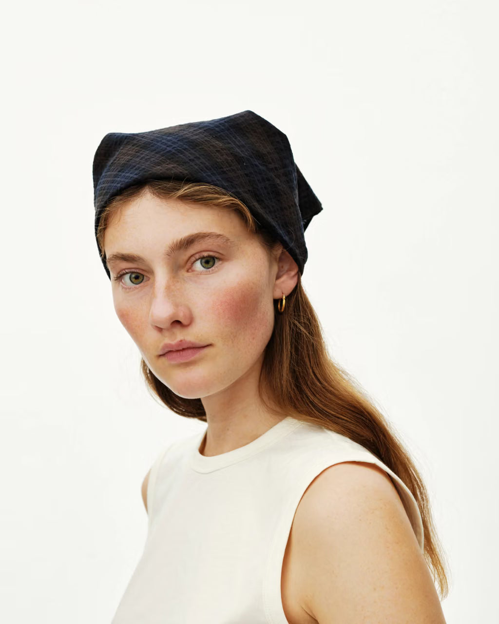 Off-Race Seersucker Bandana