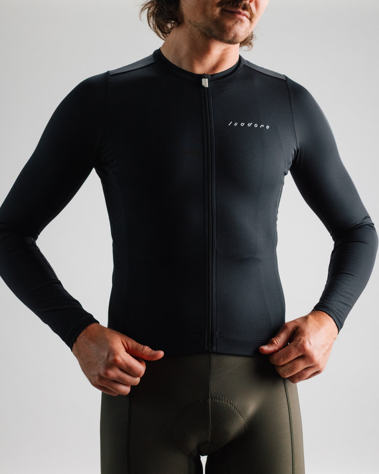 Isadore Debut Long Sleeve Jersey in Nero, product view 5