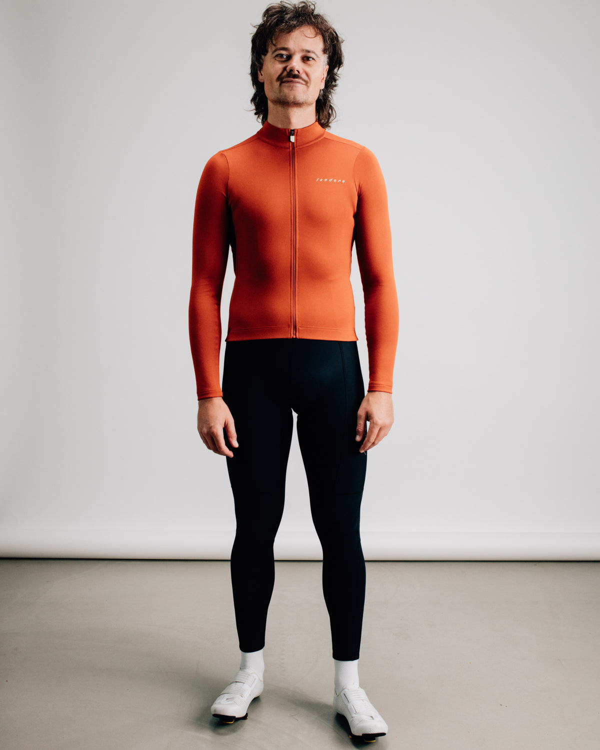 Isadore Debut Merino Long Sleeve Jersey in Rooibos, view 4
