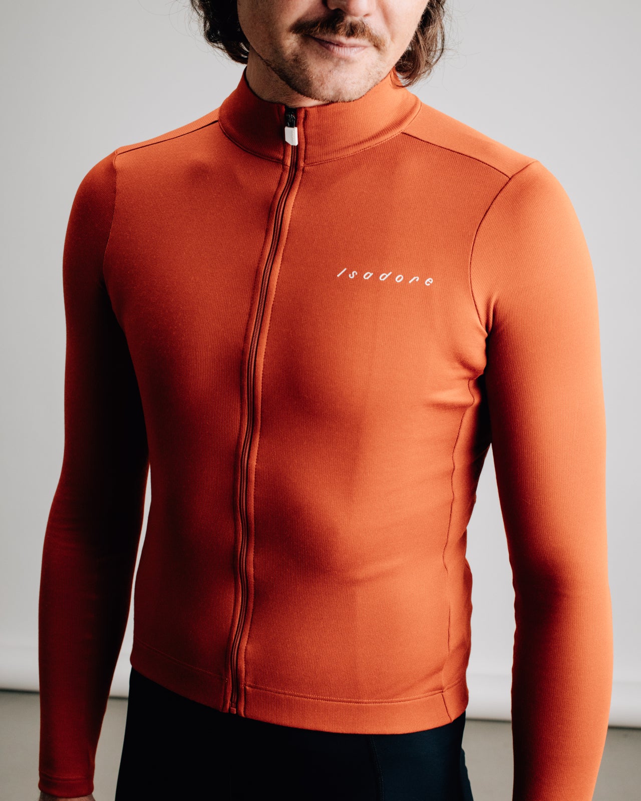 Isadore Debut Merino Long Sleeve Jersey in Rooibos, view 2