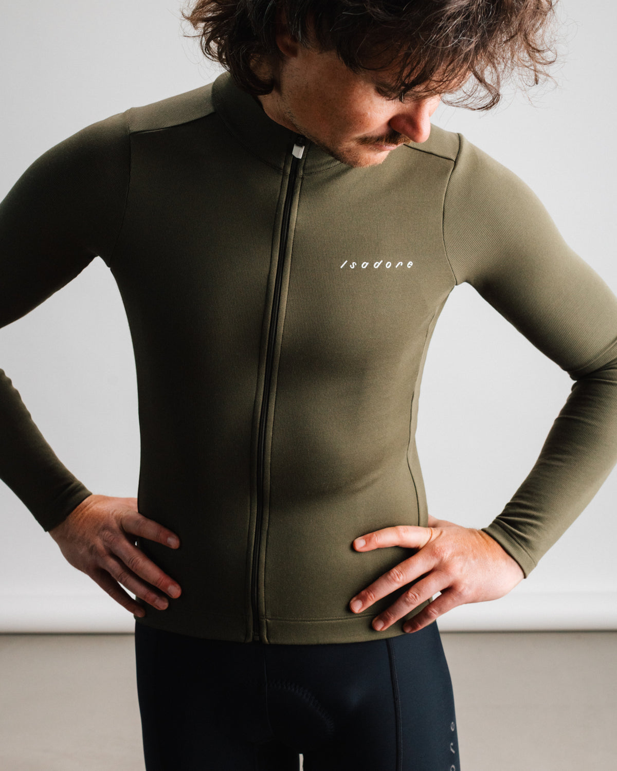 Isadore Debut Merino Long Sleeve Jersey in Tarmac, view 2