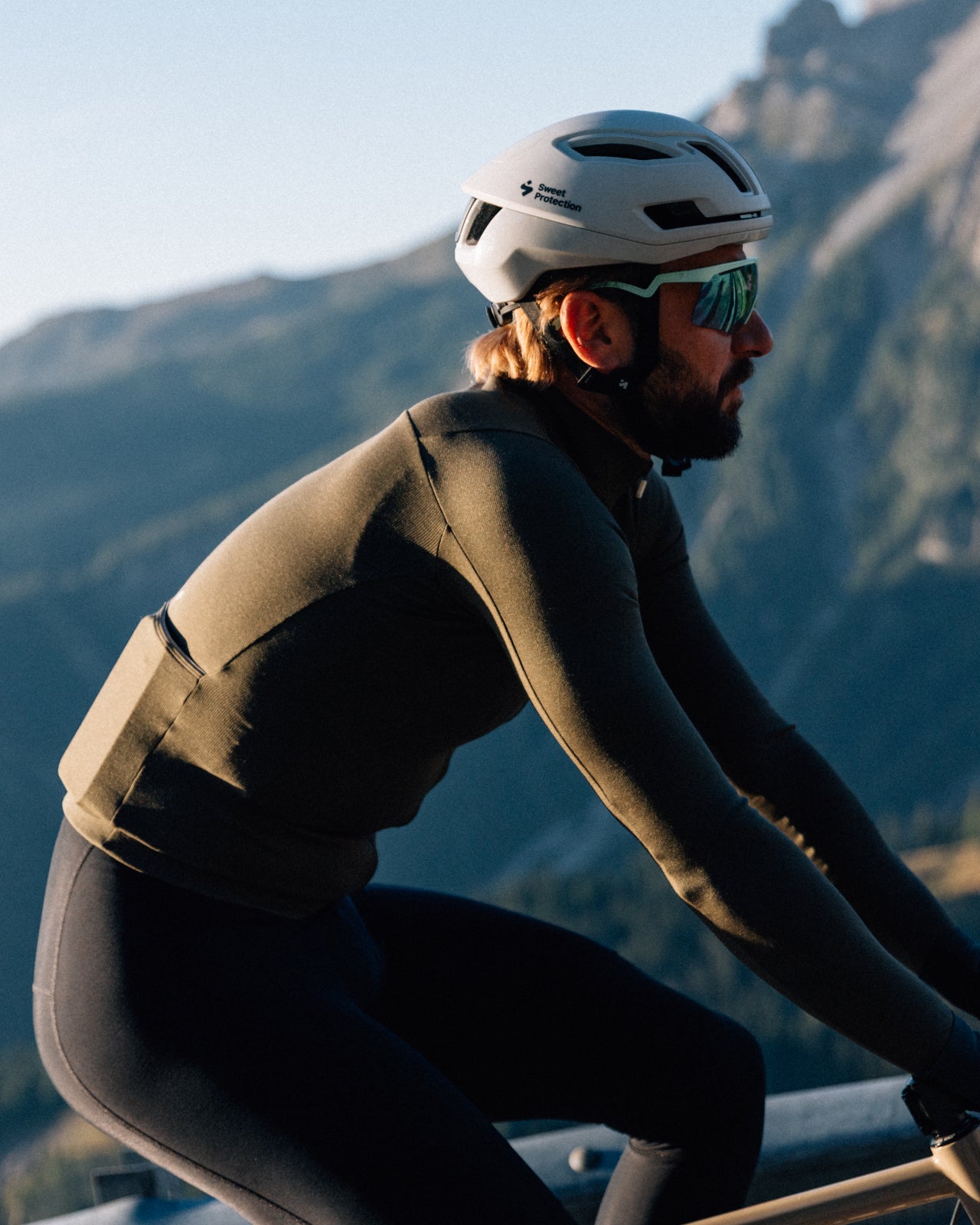 Isadore Debut Merino Long Sleeve Jersey in Tarmac, view 8