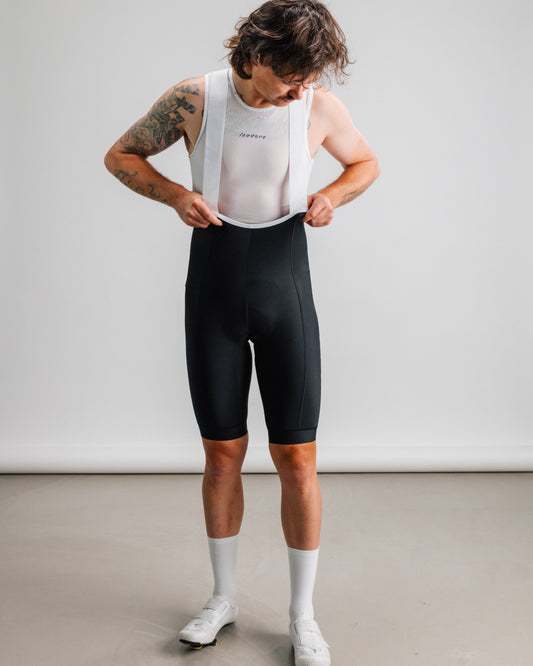 Isadore Debut Thermal Bib Shorts in Black