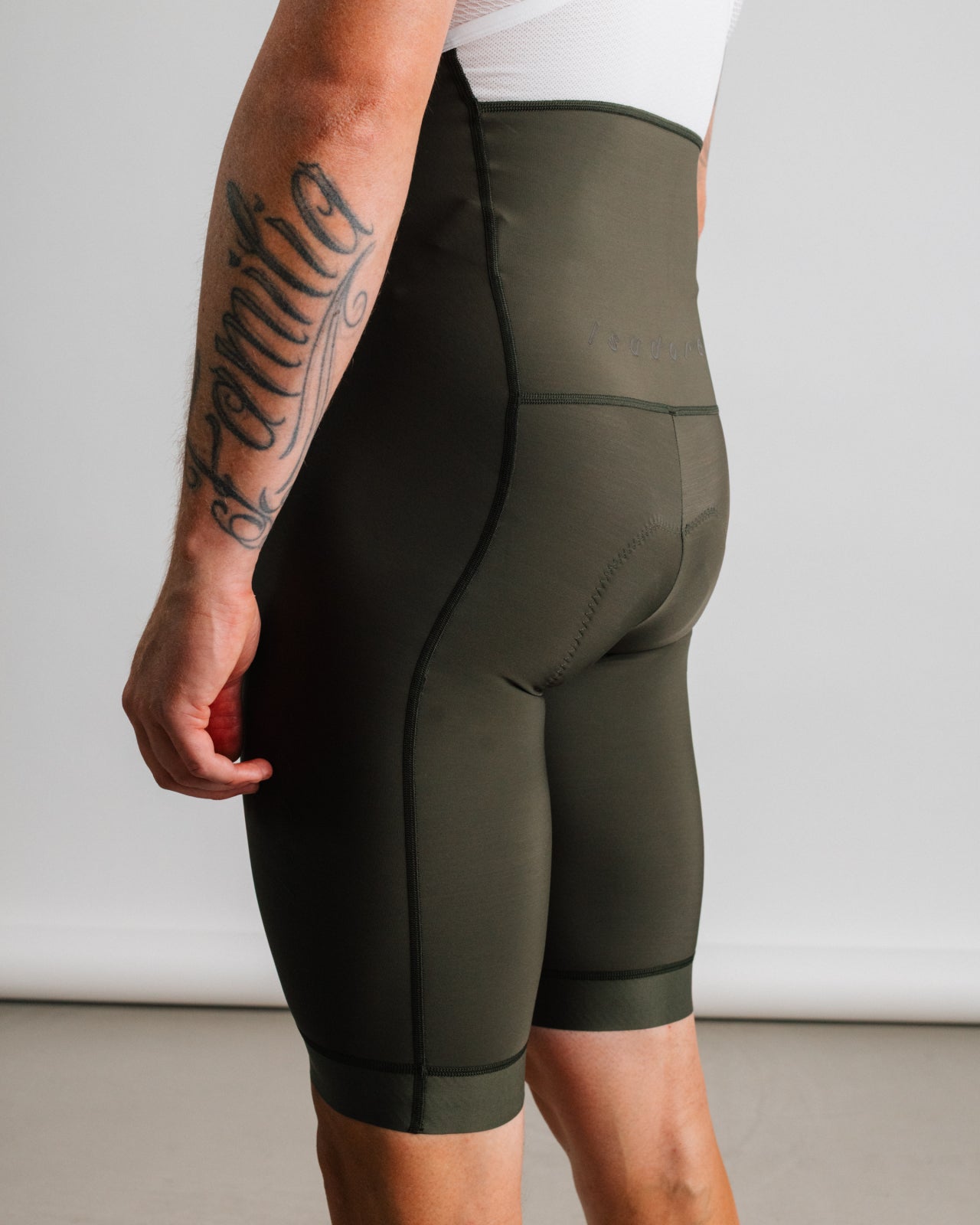 Isadore Debut Thermal Bib Shorts in Olive Green