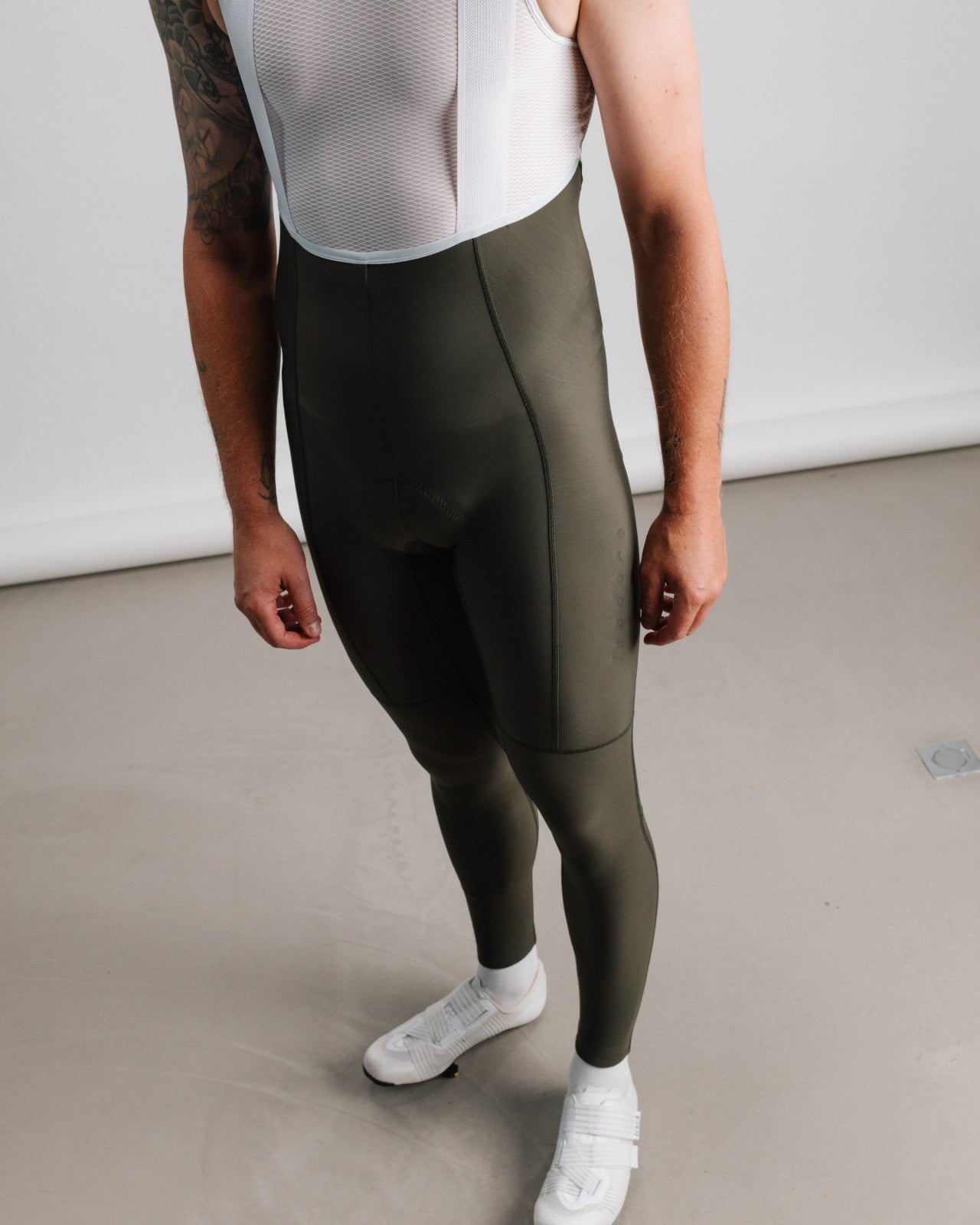 Isadore Debut Thermal Tights in Olive Green