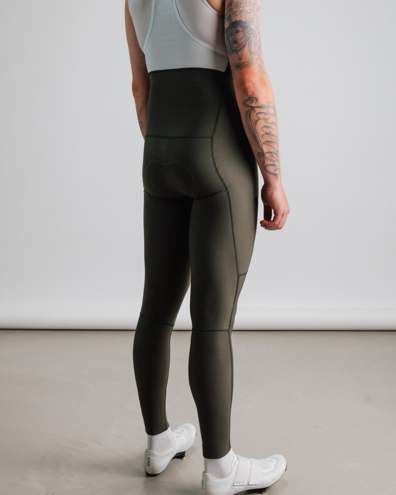 Isadore Debut Thermal Tights in Olive Green