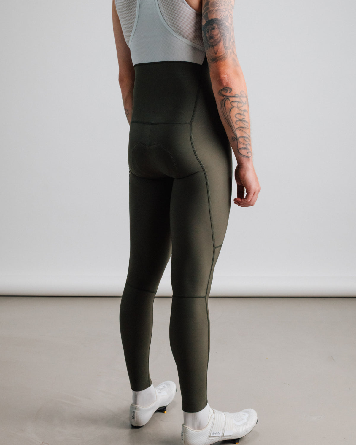 Isadore Debut Thermal Tights in Olive Green