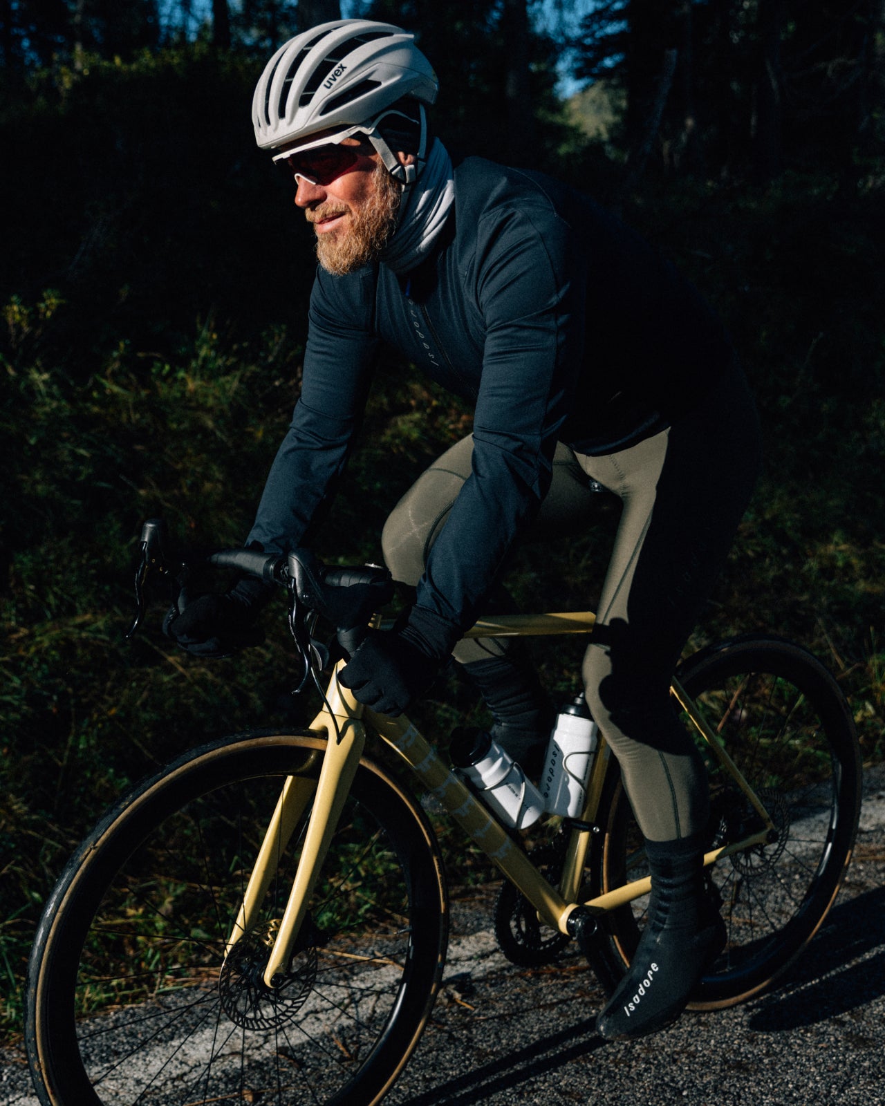 Isadore Debut Thermal Tights in Olive Green