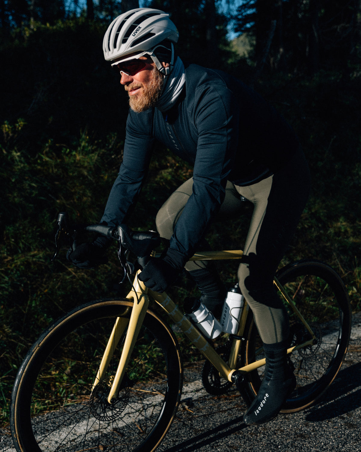 Isadore Debut Thermal Tights in Olive Green