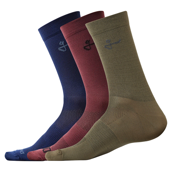 Givelo G-Socks (3 Pairs) in Navy Wine Olive – DSTNC