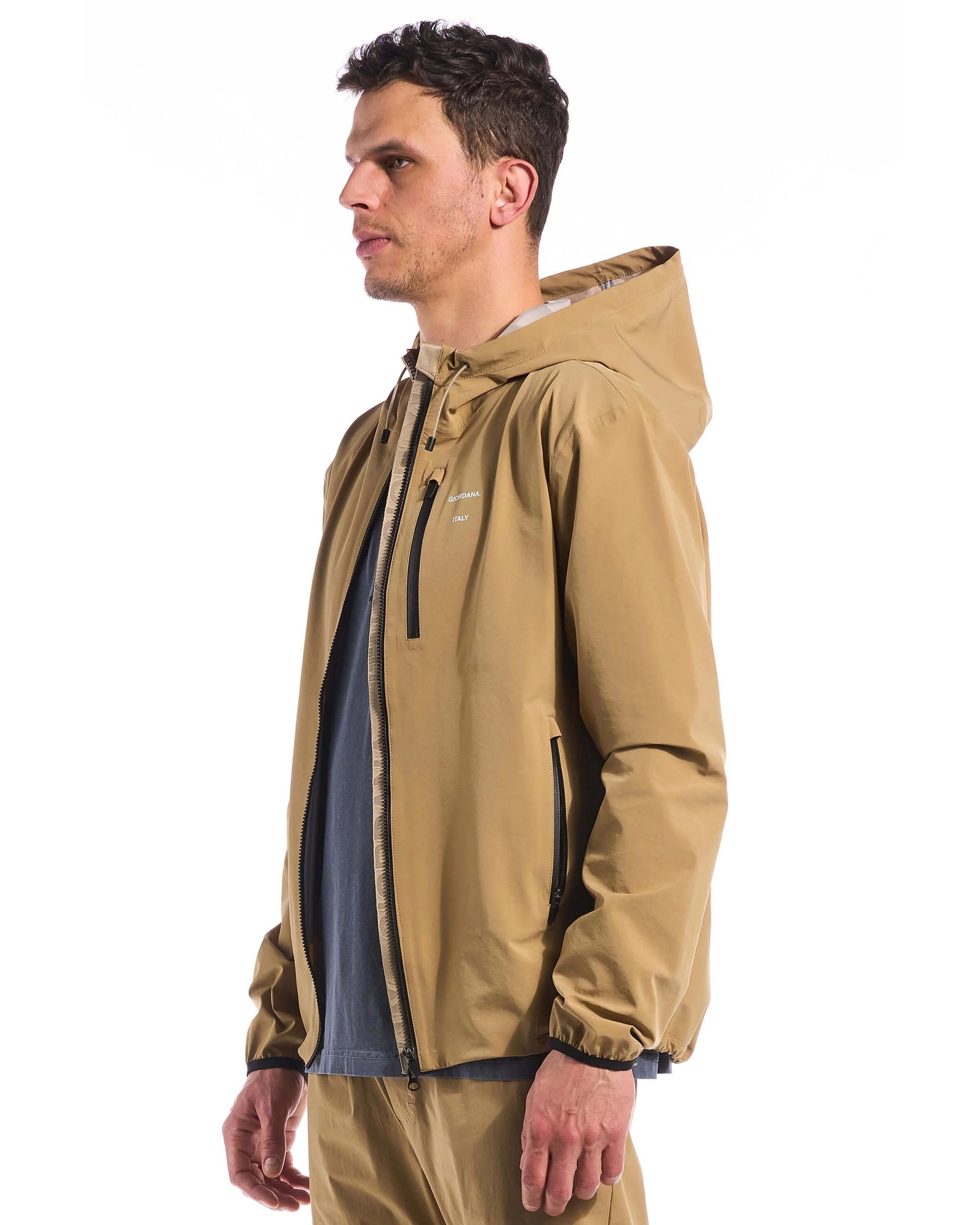 Giordana The Jetty Rain Jacket in Khaki Unisex DSTNC