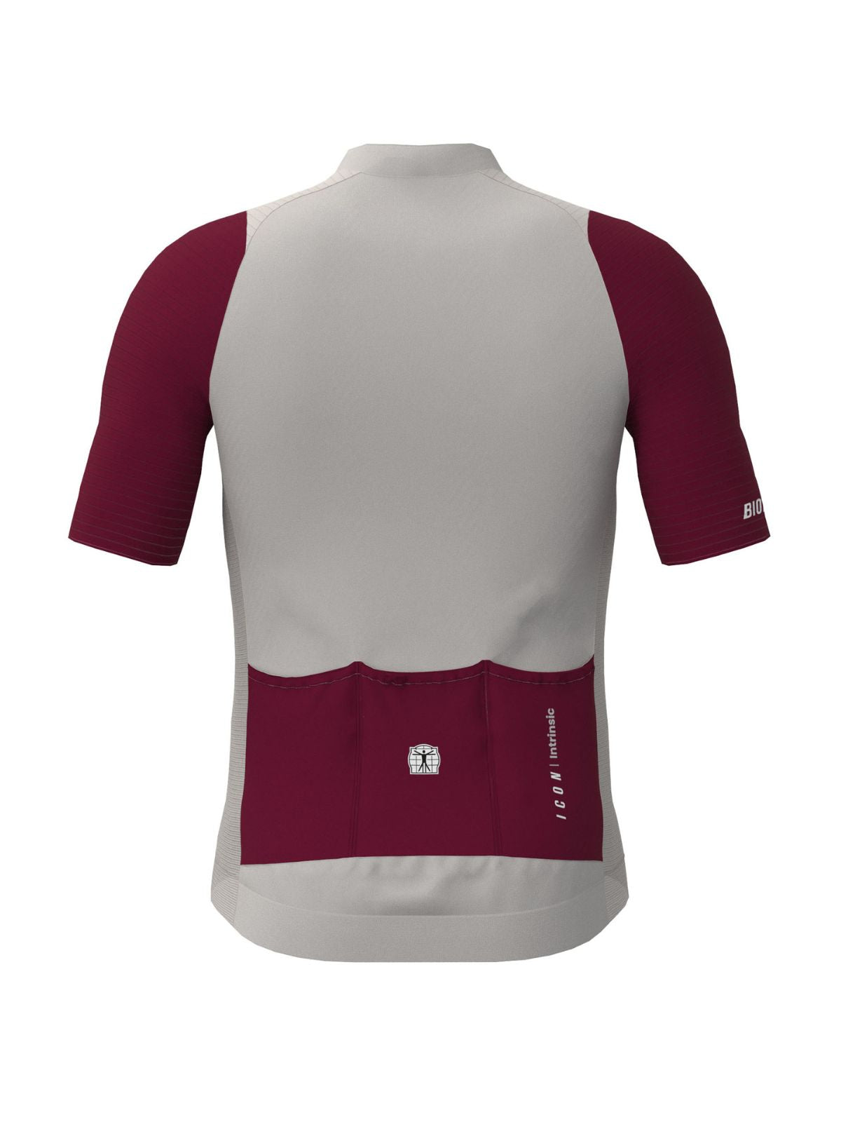 Icon Jersey Warm Grey - Bordeaux