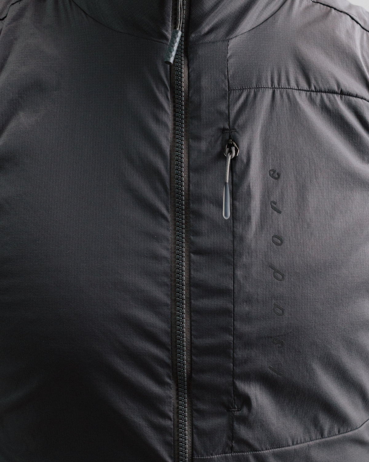 Isadore Insulated Gilet in Dark Core
