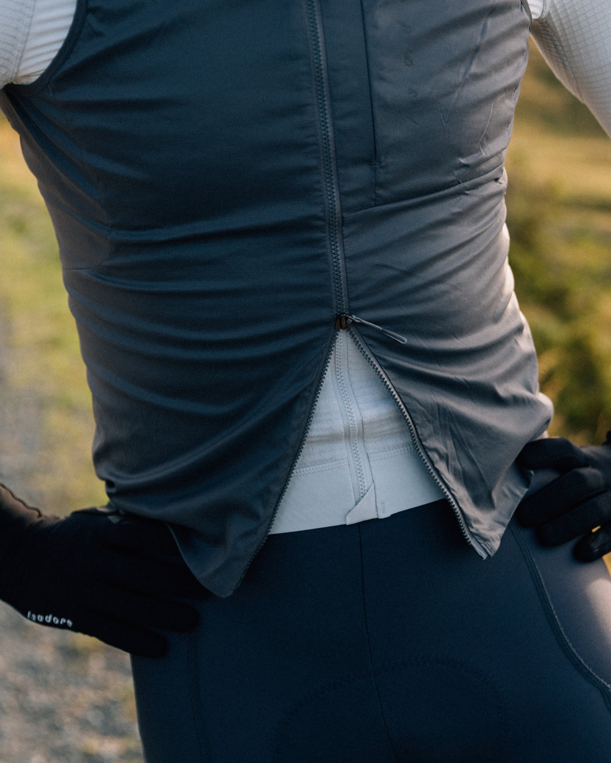 Isadore Insulated Gilet in Dark Core