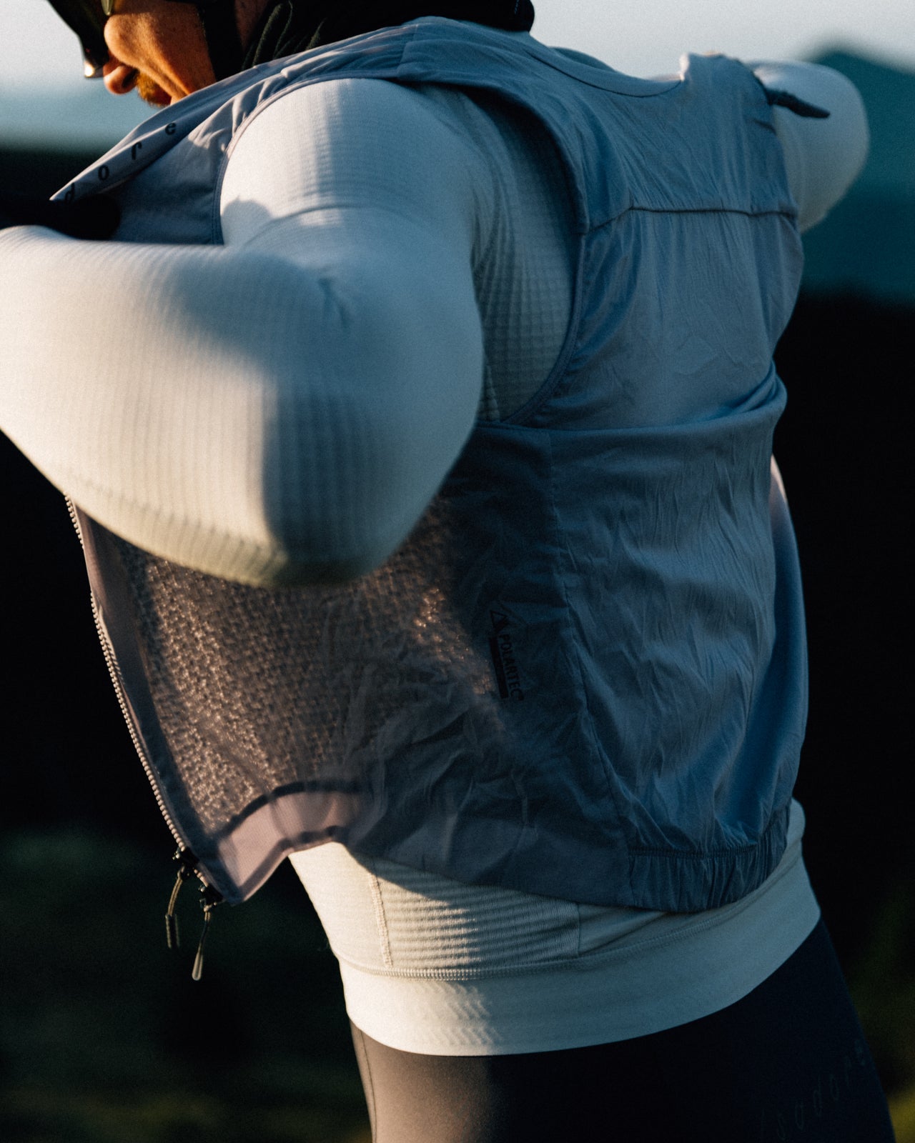 Isadore Insulated Gilet in Lilac Marble