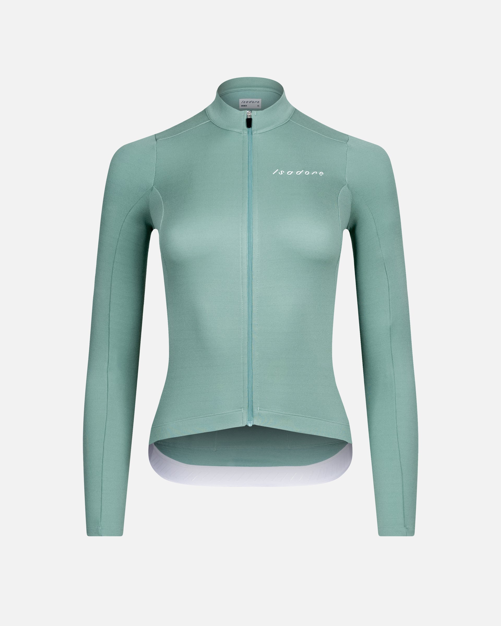 Debut Merino Long Sleeve Jersey Creme de Menthe flat product view