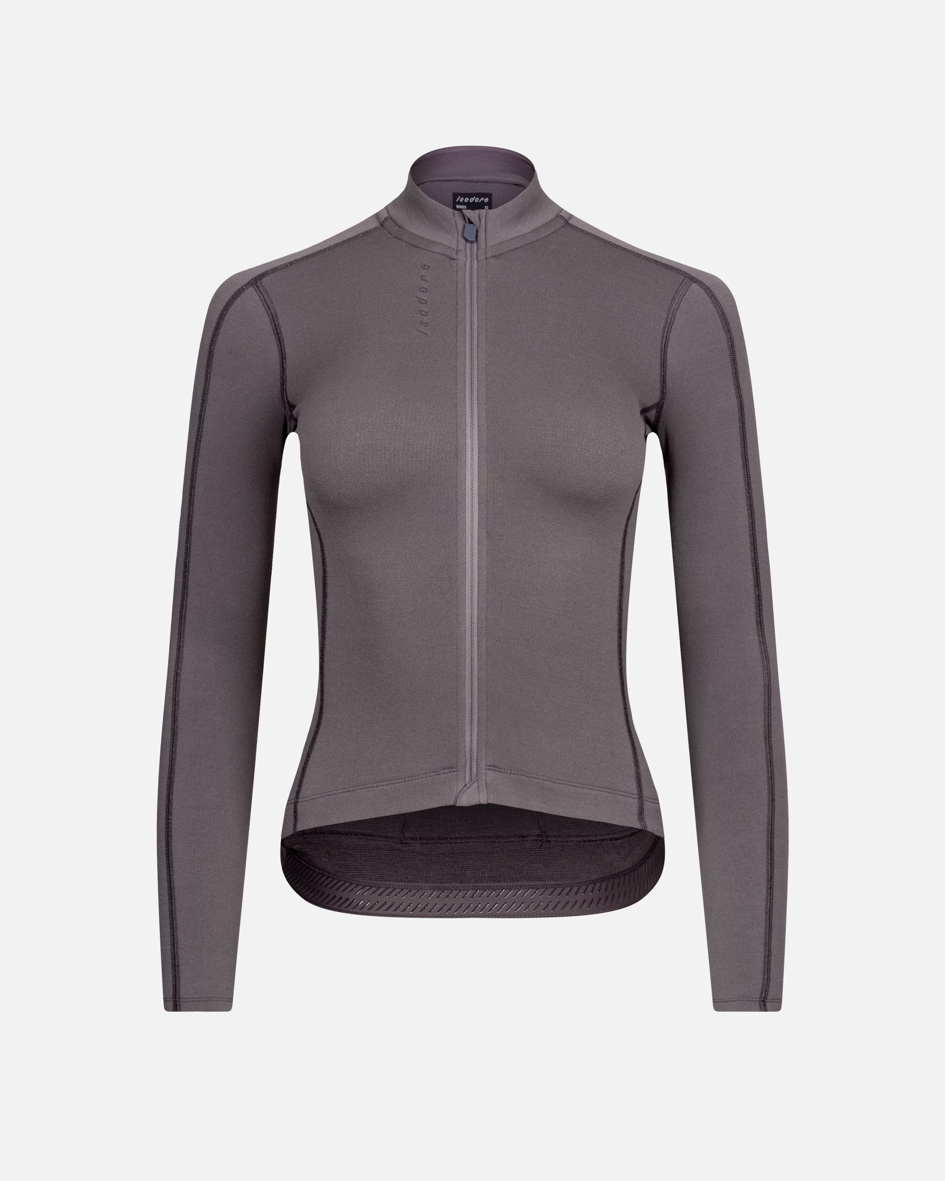 Signature Merino Tech Long Sleeve Jersey Dark Core flat product view