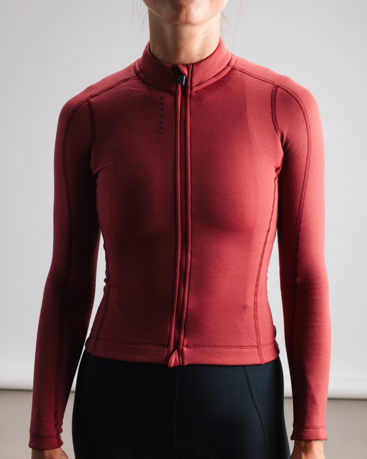 Signature Merino Tech Long Sleeve Jersey Burnt Russet