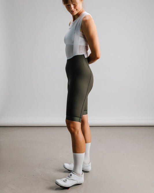 Debut Thermal Bib Shorts Olive Green