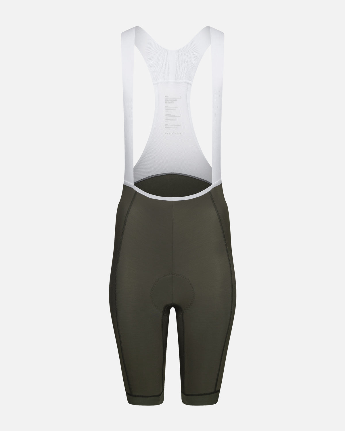 Debut Thermal Bib Shorts Olive Green flat product view