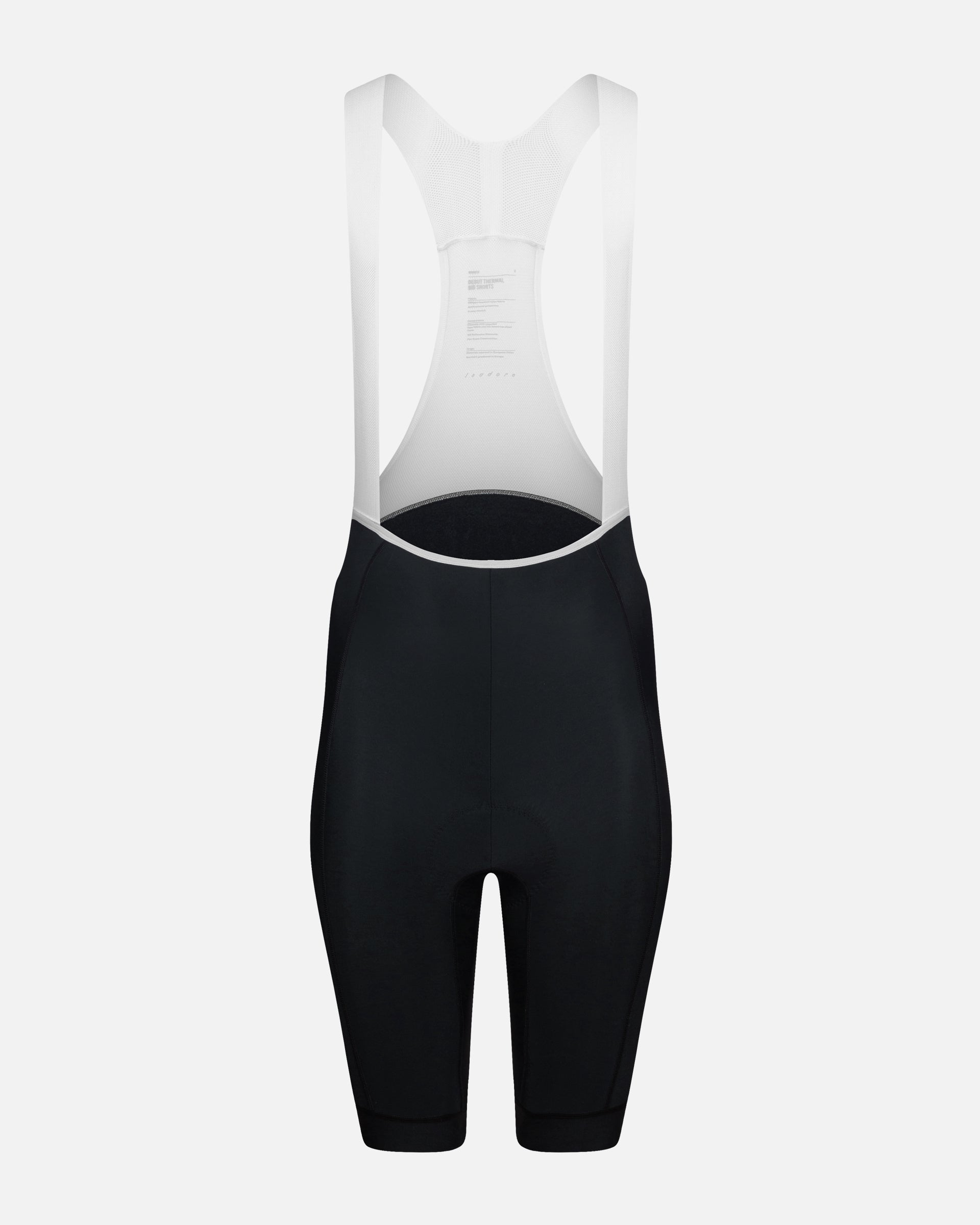 Debut Thermal Bib Shorts Black flat product view