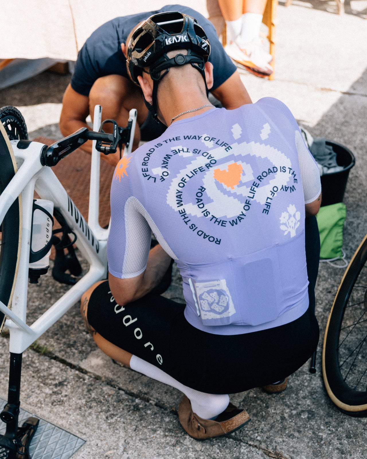 Isadore x La Machine Jersey in Violet Tulip, view 10
