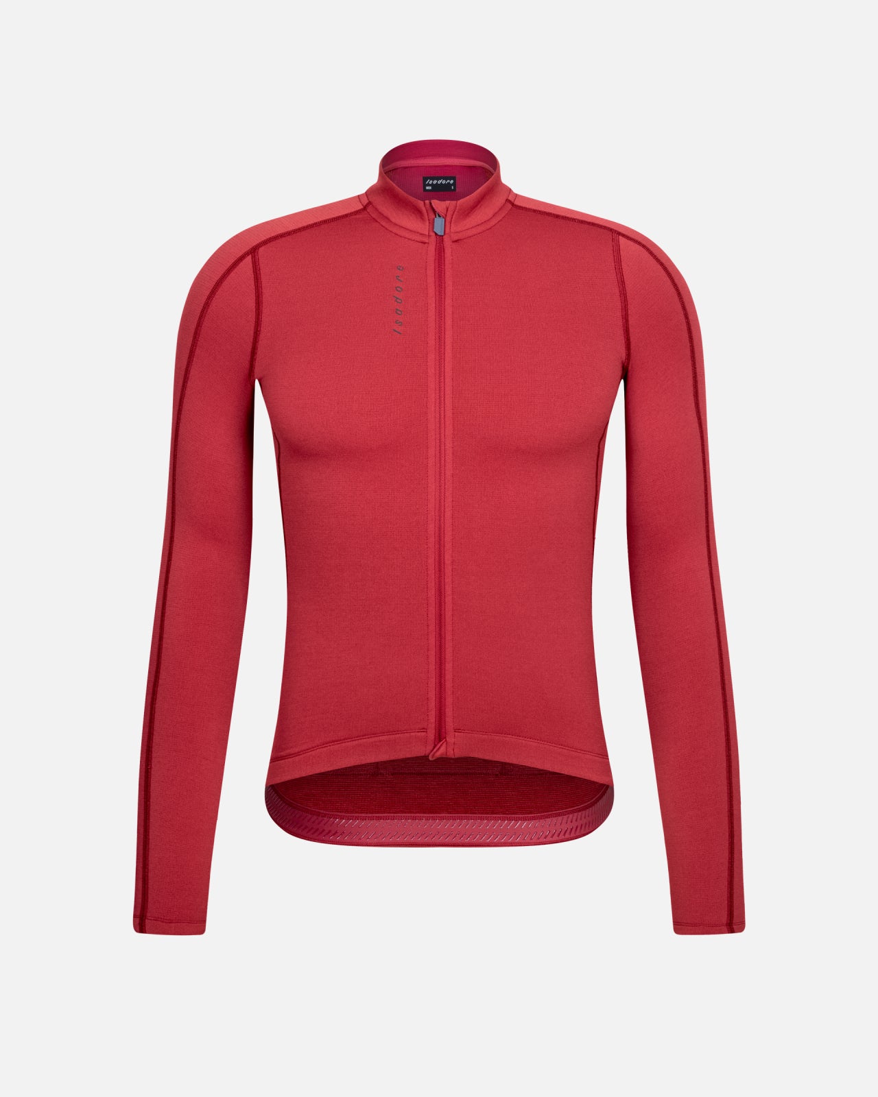 Isadore Signature Merino Tech Long Sleeve Jersey in Burnt Russet, view 11