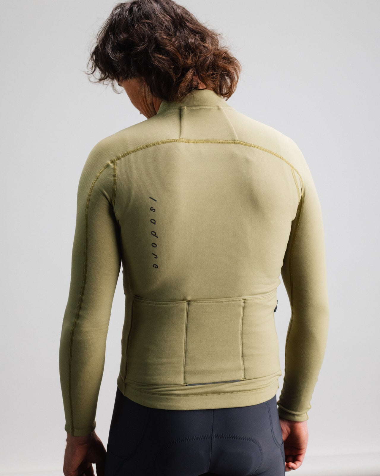 Isadore Signature Merino Tech Long Sleeve Jersey in Cedar, view 4